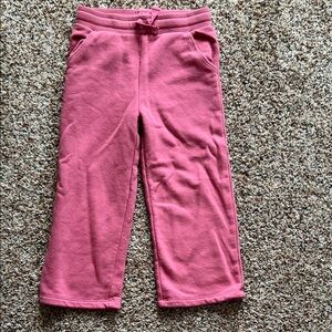Toddler Girls Jumping Beans Wide Leg French Terry Pants Pink